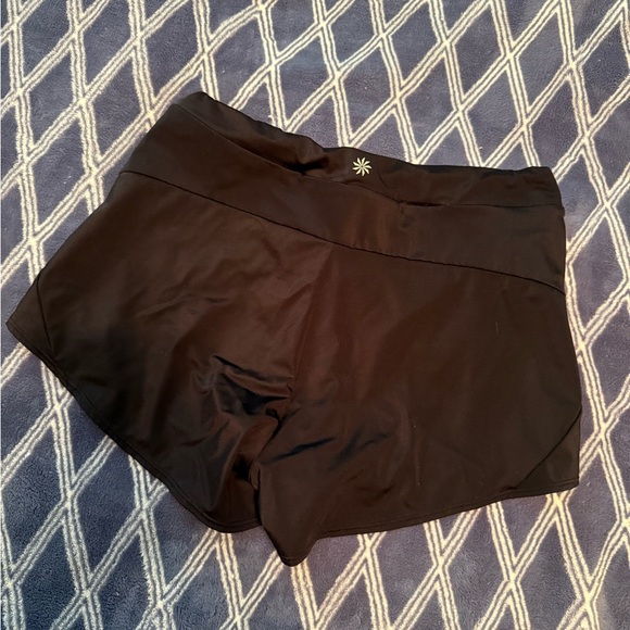 Athleta Black Performance Drawstring Athletic Shorts - Picture 3 of 3